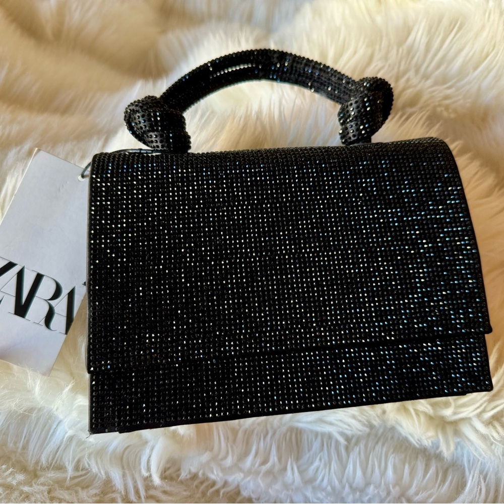 ZARA | Rhinestone Embellishment Top Handle - Picture 5 of 5